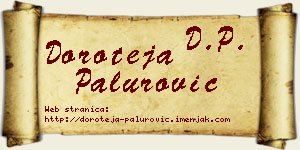 Doroteja Palurović vizit kartica